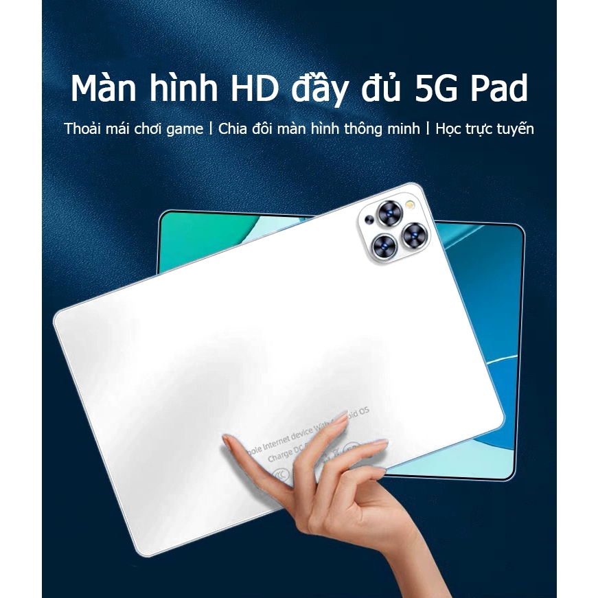 Máy tính bảng chơi game hiệu năng cao RAM 12GB + ROM 512GB Màn hình bảo vệ mắt độ phân giải cao 11 inch tablet PC