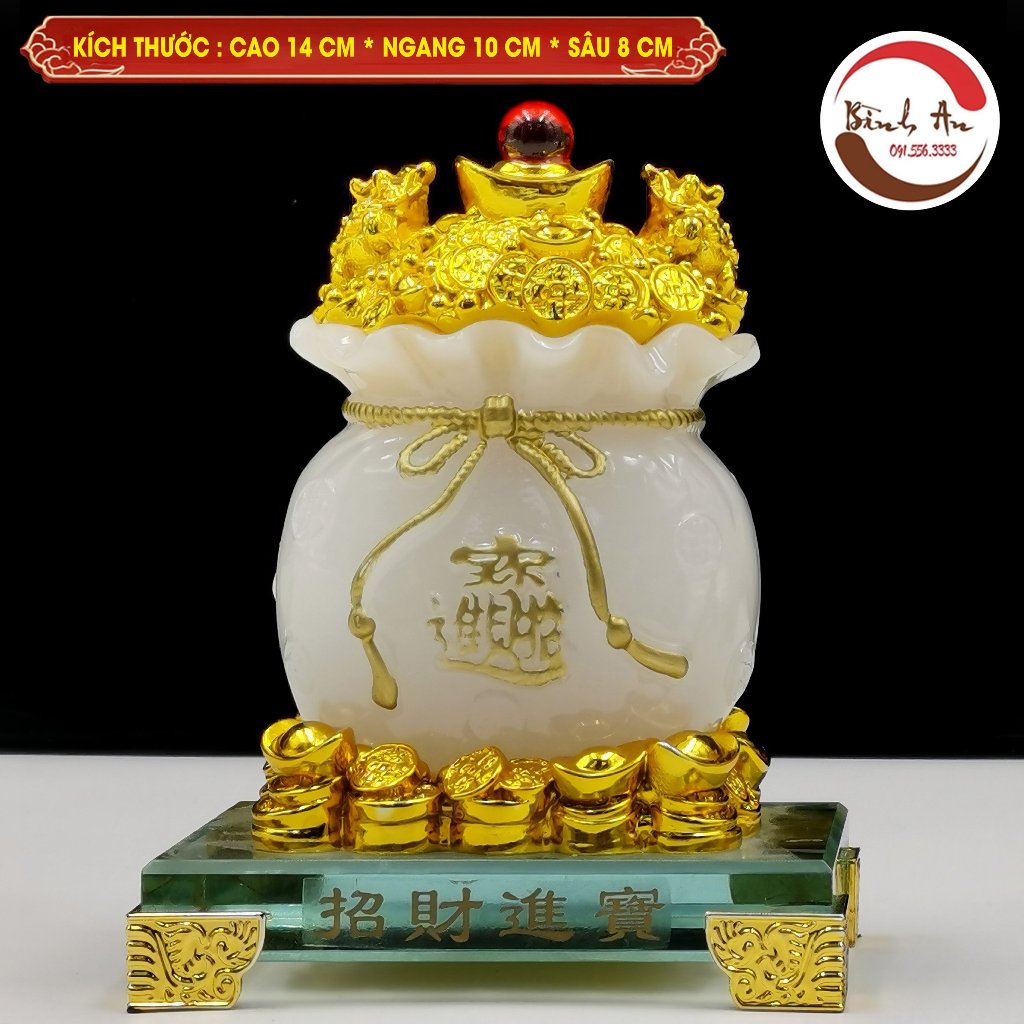 Túi Vàng Kim Bảo Tài Lộc Phong Thủy Nhiều Màu - Phong Thủy Bình An