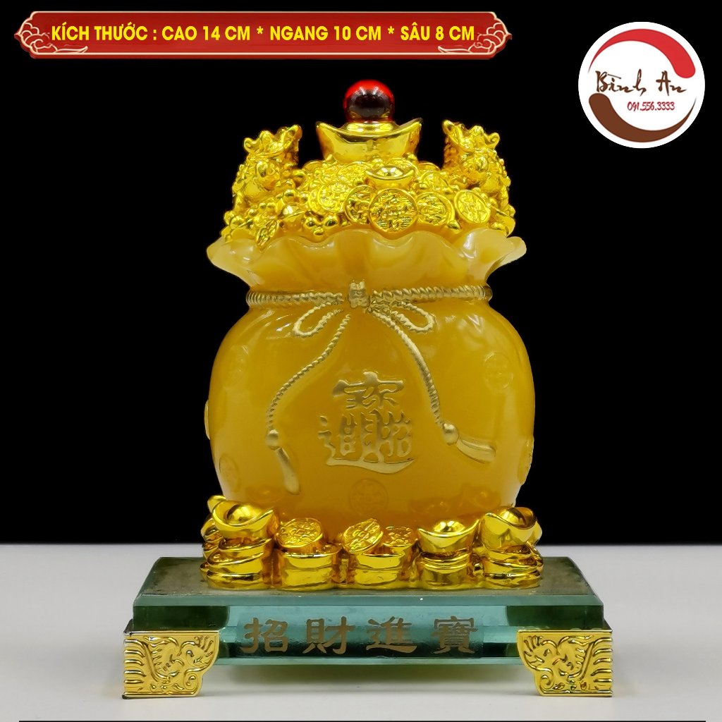 Túi Vàng Kim Bảo Tài Lộc Phong Thủy Nhiều Màu - Phong Thủy Bình An