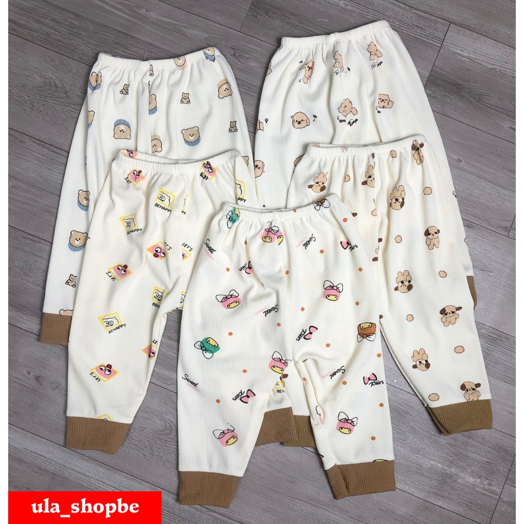 Quần len tăm dài cho bé trai bé gái, len tăm coton mềm mịn, co giãn. size từ ss-16kg