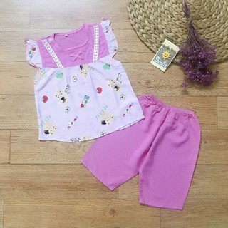 Bộ tole bé gái size 6 11_12kg đồ tole bé gái quần lửng,bộ tole dài