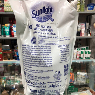 Nước rửa chén Sunlight túi 3,1kg