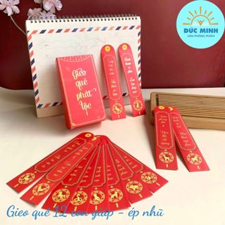 (3bộ) Lì xì gieo quẻ Cao cấp ép nhũ phát tài phát lộc, 2024, mẫu độc đáo - vpp Diệp Lạc