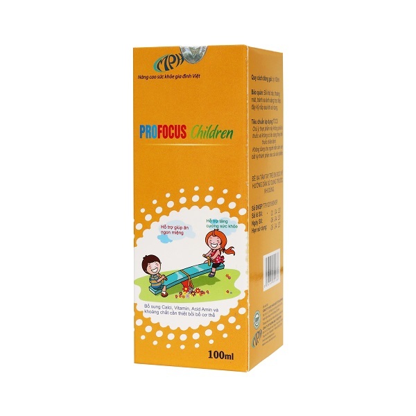 Vitamin tổng hợp cho bé ProFocus Children - Dành cho trẻ biếng ăn, chậm lớn, suy dinh dưỡng