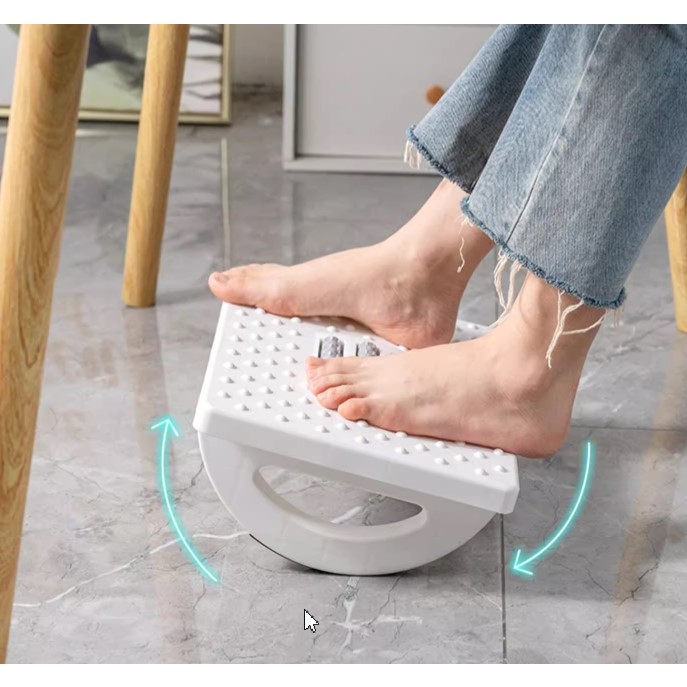 Ghế Gác Chân Massage, Ghế Kê Chân Công Thái Học Mát Xa Cho Văn Phòng, Sinh Viên, Chơi Game