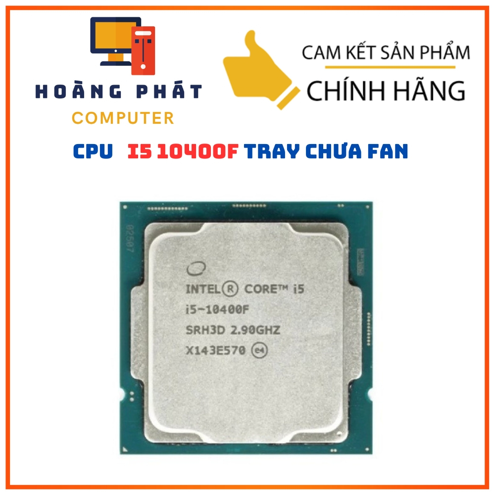 Bộ xử lý CPU Intel Core I5-10400F bộ nhớ đệm 12M, lên đến 4,30 GHz | TRAY , BH 36T