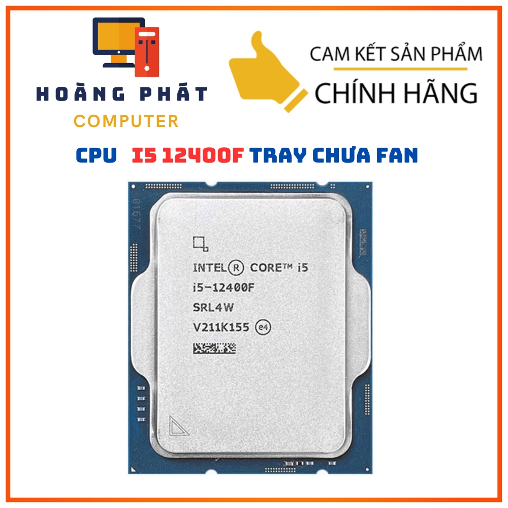 CPU Intel Core I5 12400F | LGA1700, Turbo 4.40 GHz, 6C/12T, 18MB | TRAY, BH 36T