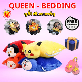 Gối đi xe máy 1 đầu cho bé - Đôrêmon Siêu cute dành cho bé