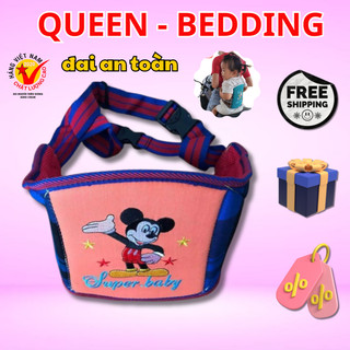 ĐAI ĐI XE MÁY AN TOÀN HÌNH THÊU CHO BÉ YÊU