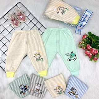 QUẦN CHỤC DÀI COTTON KẺ CHO BÉ TRAI VÀ BÉ GÁI