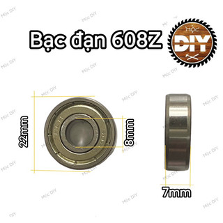Vòng bi 608z/ bạc đạn 608 8x22x7