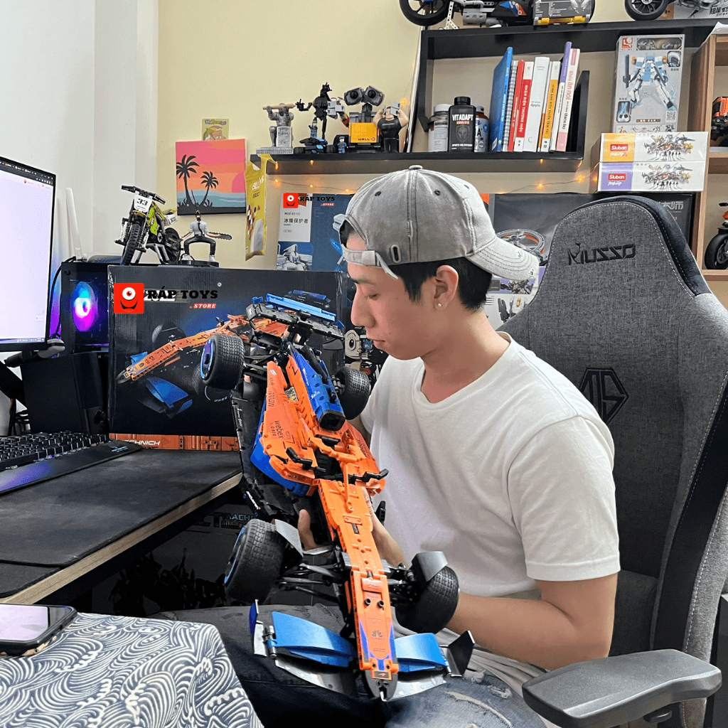 Mô Hình Lắp Ráp Technic, Siêu Xe F1 1432 Mảnh Ghép, Đồ Chơi Trí Tuệ, Trang Trí Tỷ Lệ 1:8