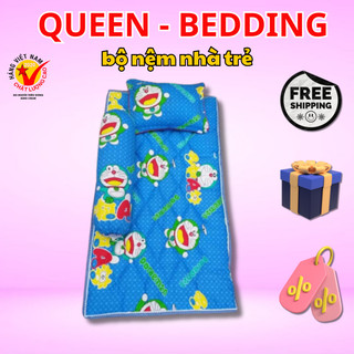 [SỐC] Trọn bộ nệm đi học cho bé 60X110CM gồm 1 gối ôm 1 gối nằm và 1 nệm kèm túi (Được chọn mẫu)