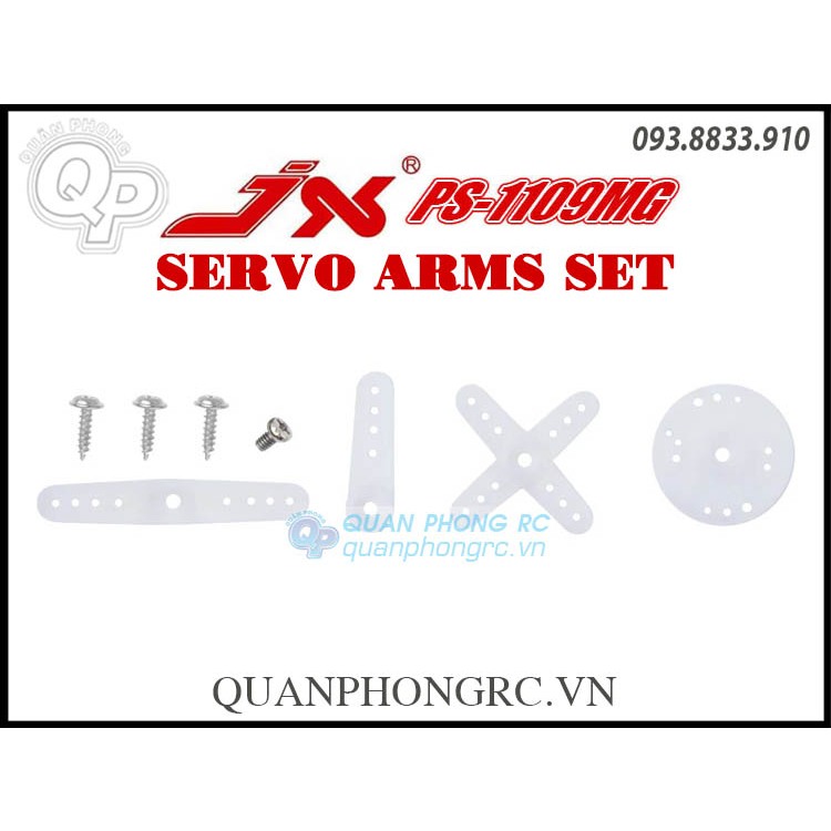 Bộ Tay Arm Servo JX PS-1109MG 9g  Analog Metal Gear /JX PDI-6221MG 20Kg  Digital Metal Gear Servo Arms Set