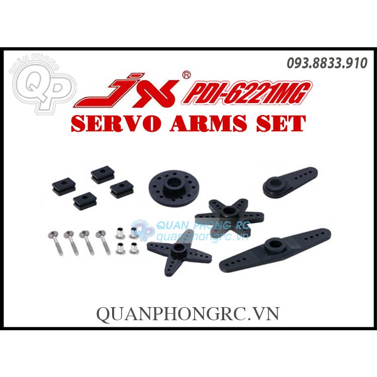 Bộ Tay Arm Servo JX PS-1109MG 9g  Analog Metal Gear /JX PDI-6221MG 20Kg  Digital Metal Gear Servo Arms Set