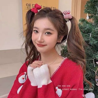 Cột tóc kẹp tóc nơ đỏ dễ thương cho bạn gái