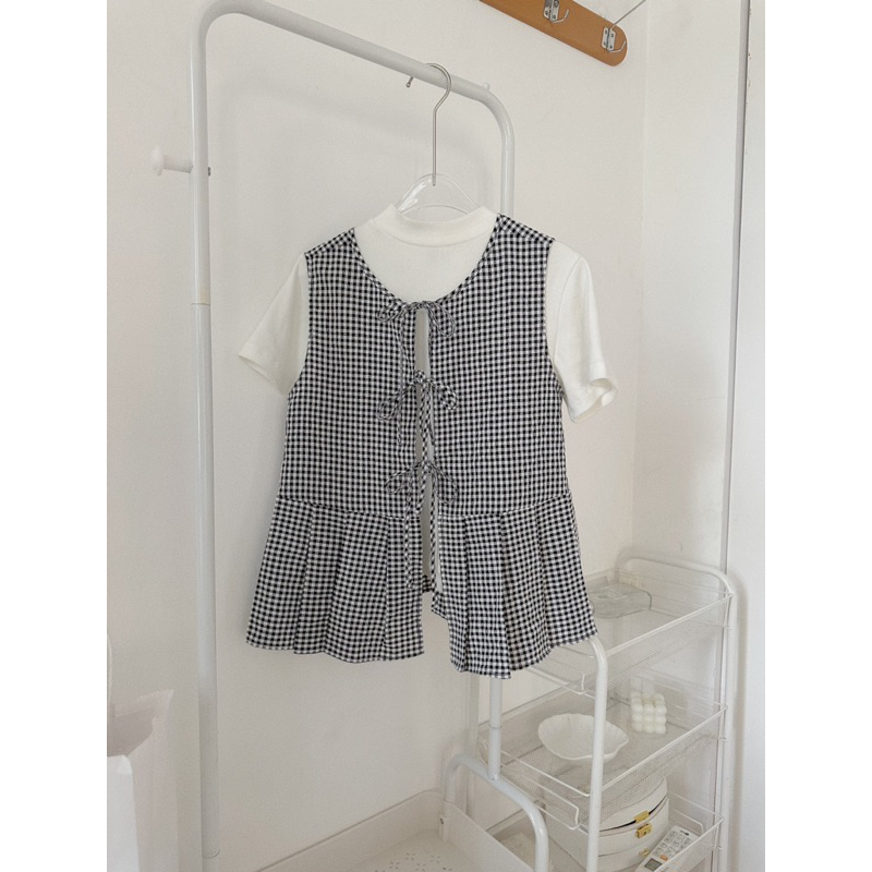 Áo kiểu cột nơ Tiny 18made ✿ 𝐁𝐲 𝐄𝐢𝐠𝐡𝐭𝐞𝐞𝐧 𝐀𝐠𝐚𝐢𝐧