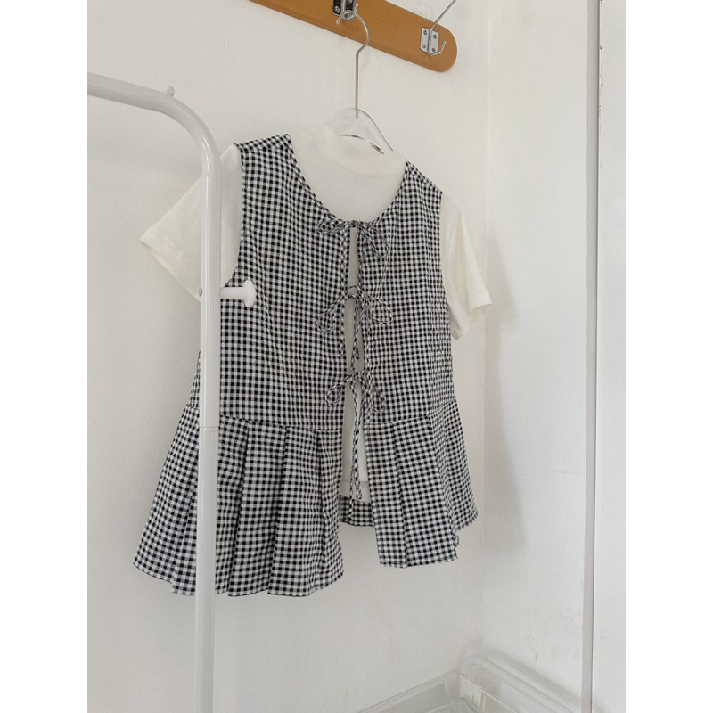 Áo kiểu cột nơ Tiny 18made ✿ 𝐁𝐲 𝐄𝐢𝐠𝐡𝐭𝐞𝐞𝐧 𝐀𝐠𝐚𝐢𝐧