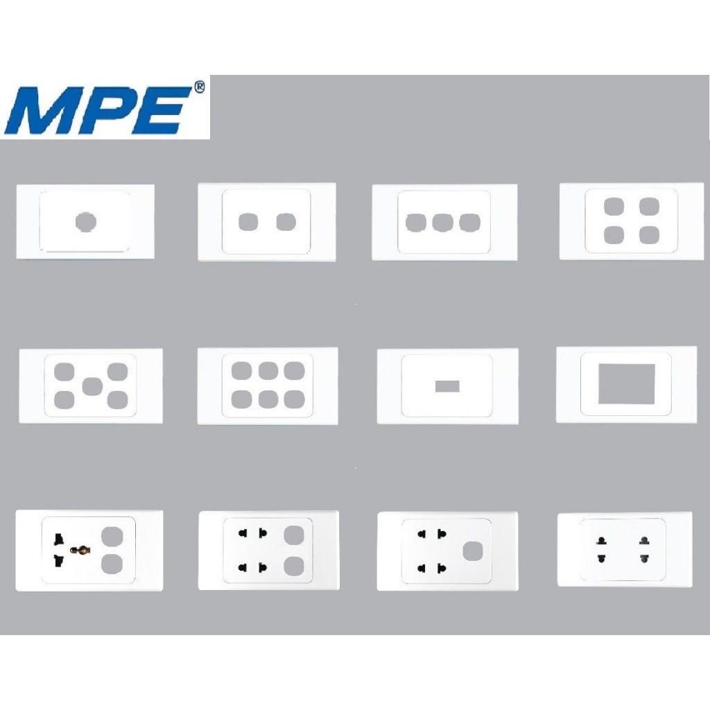 Mặt ổ cắm, mặt công tắc MPE - A20 Plus (lắp vừa hàng Sino)