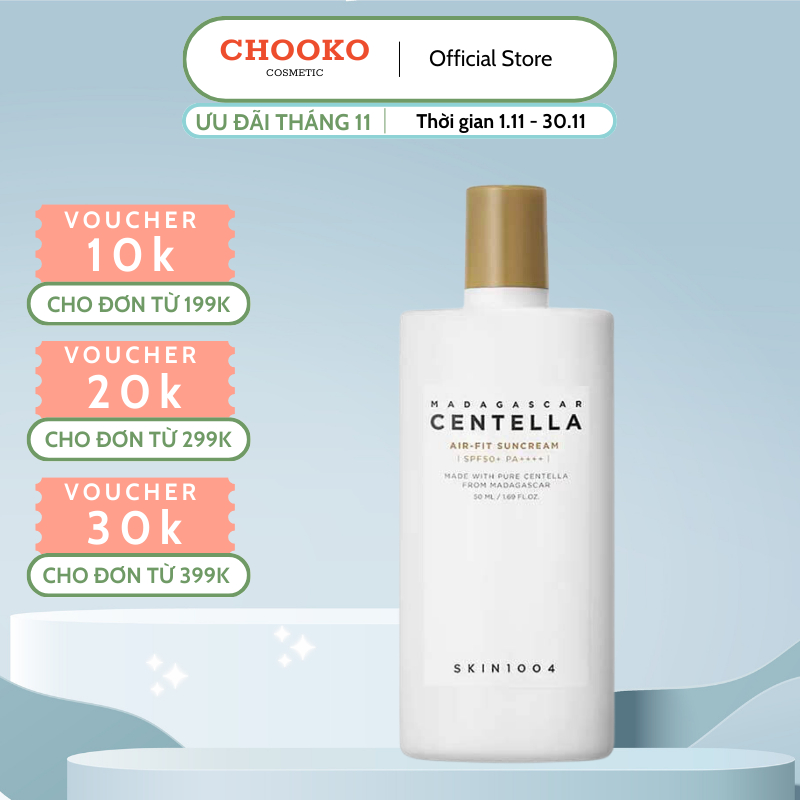 Kem Chống Nắng Skin1004 Madagascar Centella Air-fit Suncream Plus SPF50+ 50ml