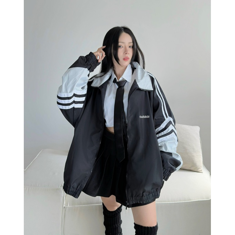 WINDBREAKER SPORTS OVERSIZED JACKET áo khoác dù