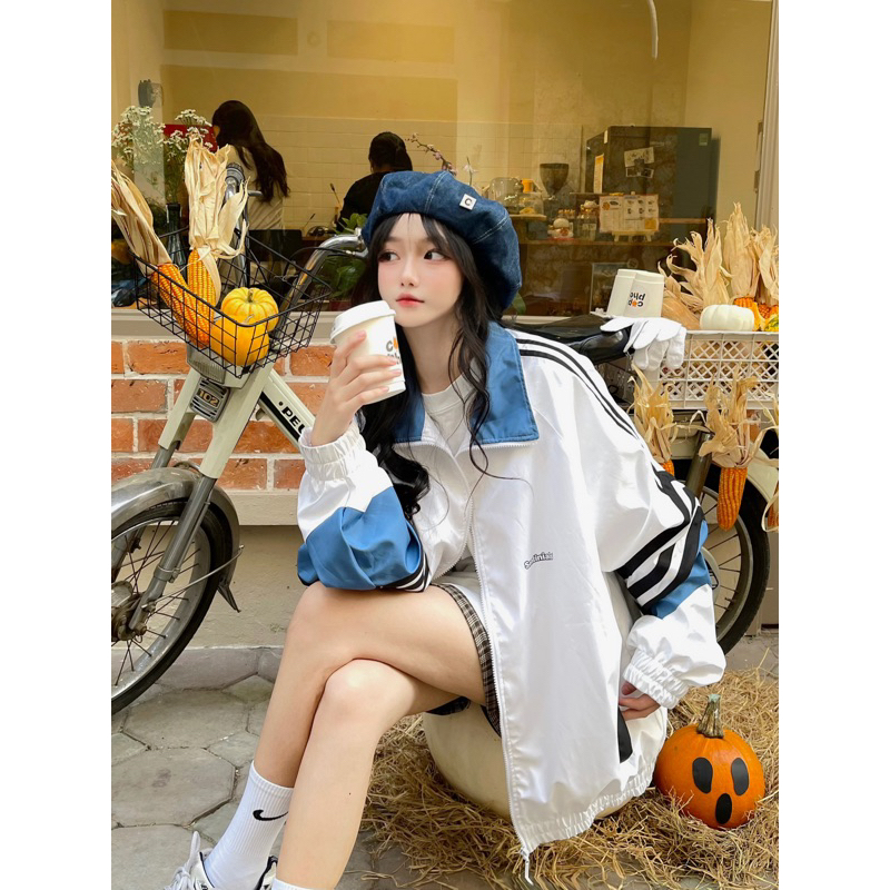 WINDBREAKER SPORTS OVERSIZED JACKET áo khoác dù