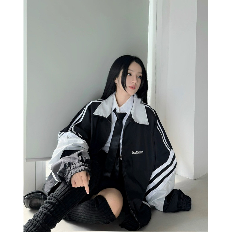 WINDBREAKER SPORTS OVERSIZED JACKET áo khoác dù