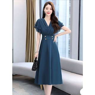 Váy đầm dự tiệc che khuyết điểm cho chị em , vải 2 lớp lịch sự , đi làm công sở