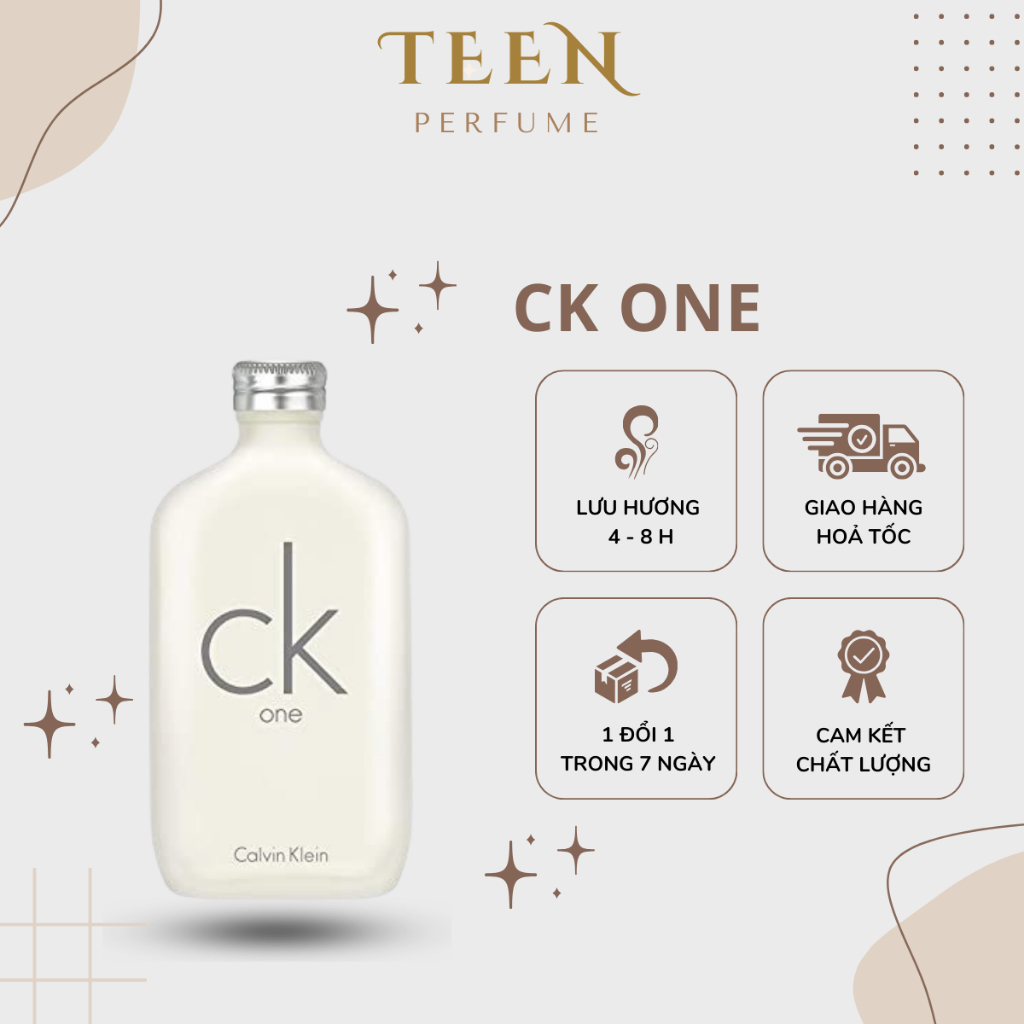 Nước Hoa Unisex Nam Nữ Ck One  - Hương Thơm Tươi Mát Trẻ Trung Tinh Tế - Teen_Perfume