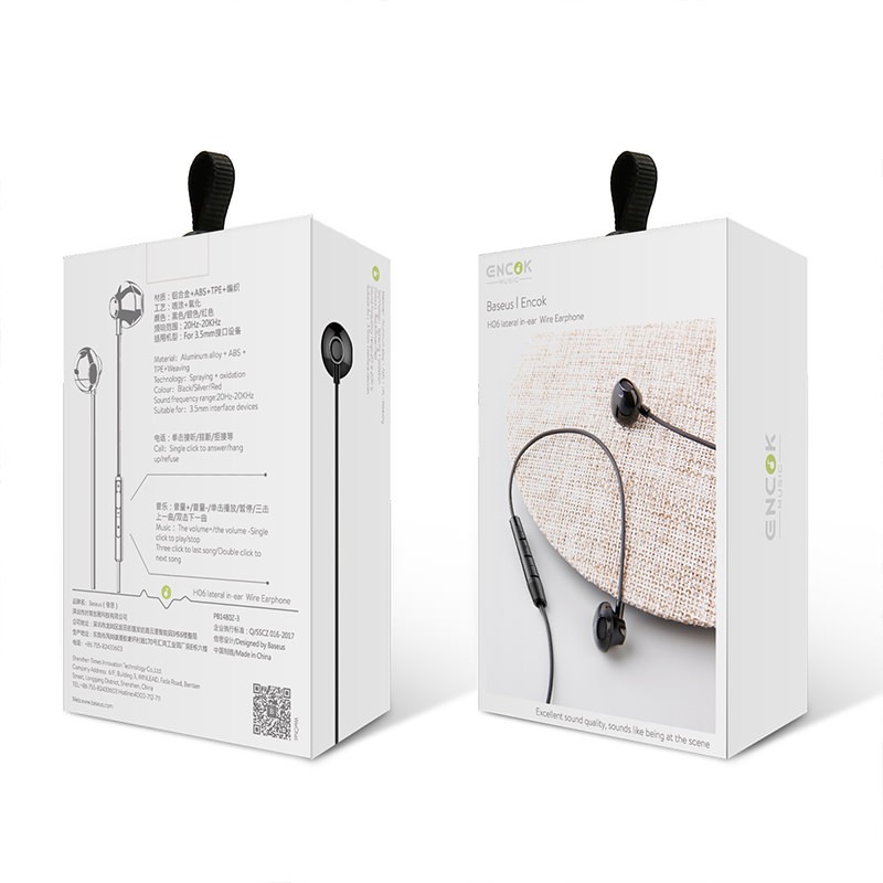 Tai nghe có dây hiệu Baseus Encok H06 lateral in-ear