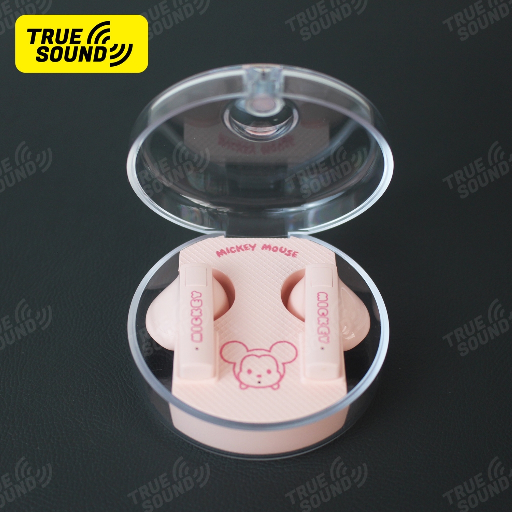 Tai nghe Bluetooth DISNEY TWS LK11 5.3V. Thiết kế ngộ nghĩnh; Kích hoạt HD call khi nhận cuộc gọi. Chuẩn chống nước IPX4