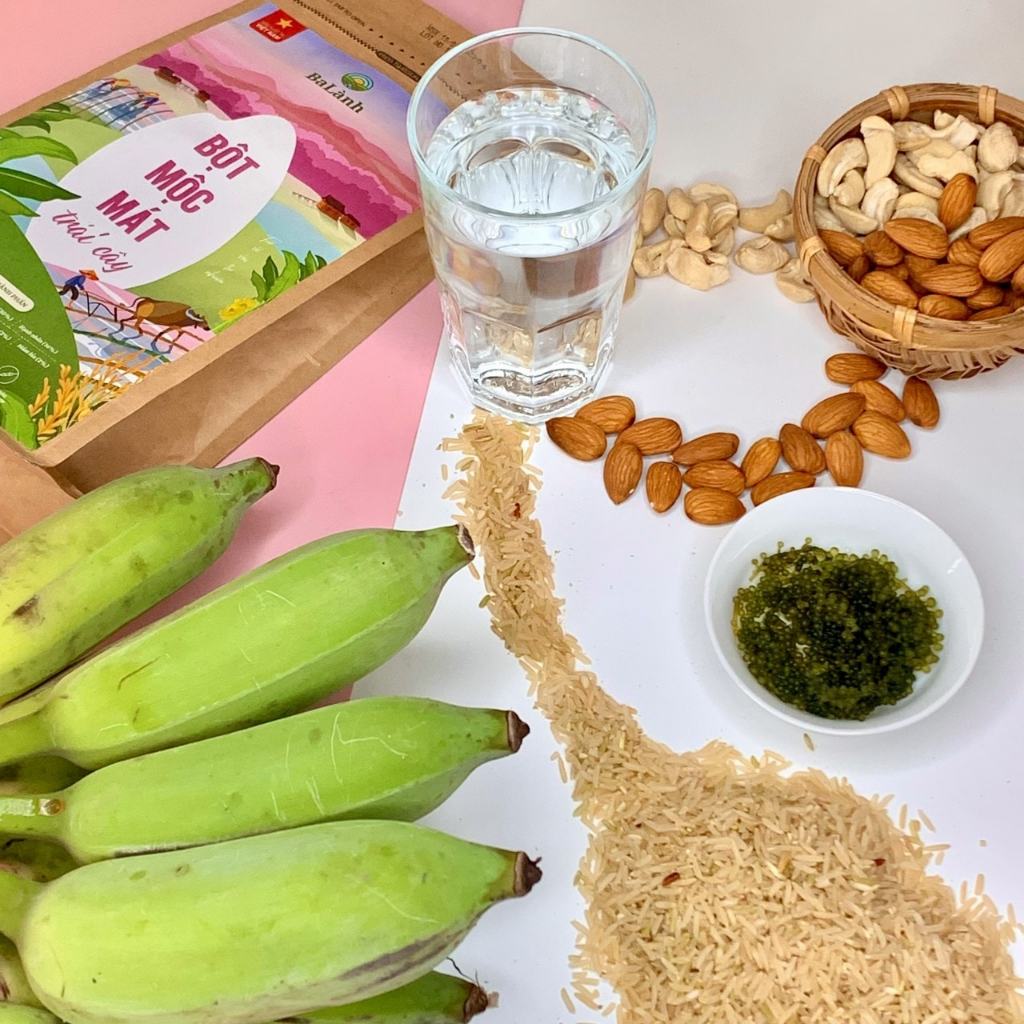 Bột sữa hạt Mộc Mát Trái cây Ba Lành - TanlamFood - Sữa hạt thuần chay