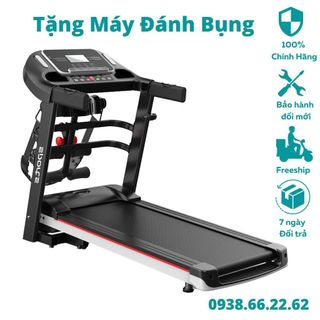 Máy chạy bộ đa năng hapo hp03, máy tập thể dục tại nhà gấp gọn có đai massage bảo hành 2 năm