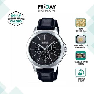 Đồng hồ casio nam mtp-v300l-1audf dây da chính hãng