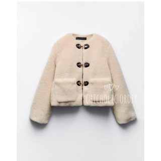 [Sẵn] Áo len lông cổ tròn túi trước LYPHAM phong cách châu âu cho nữ 2023 hàng xuất Zara