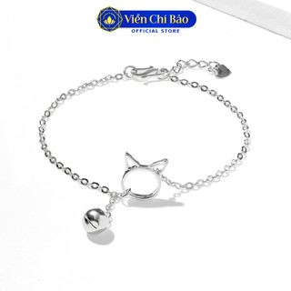 Lắc chân bạc nữ mèo chuông miu miu chất liệu bạc 925 thời trang phụ kiện trang sức Viễn Chí Bảo L500079x