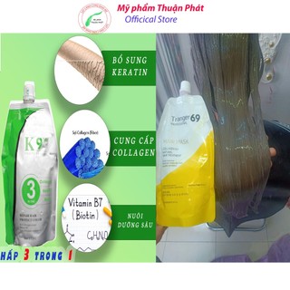 Hấp phục hồi tóc 3 trong 1 kèm mũ hấp