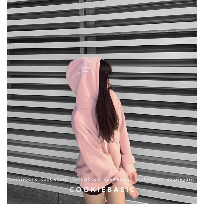 Áo Hoodie Nỉ Bông Thêu Mũ Stu ssy Ba Màu