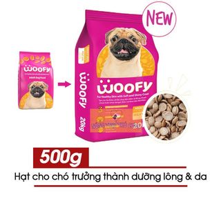 Thức ăn hạt cho chó woofy 500g