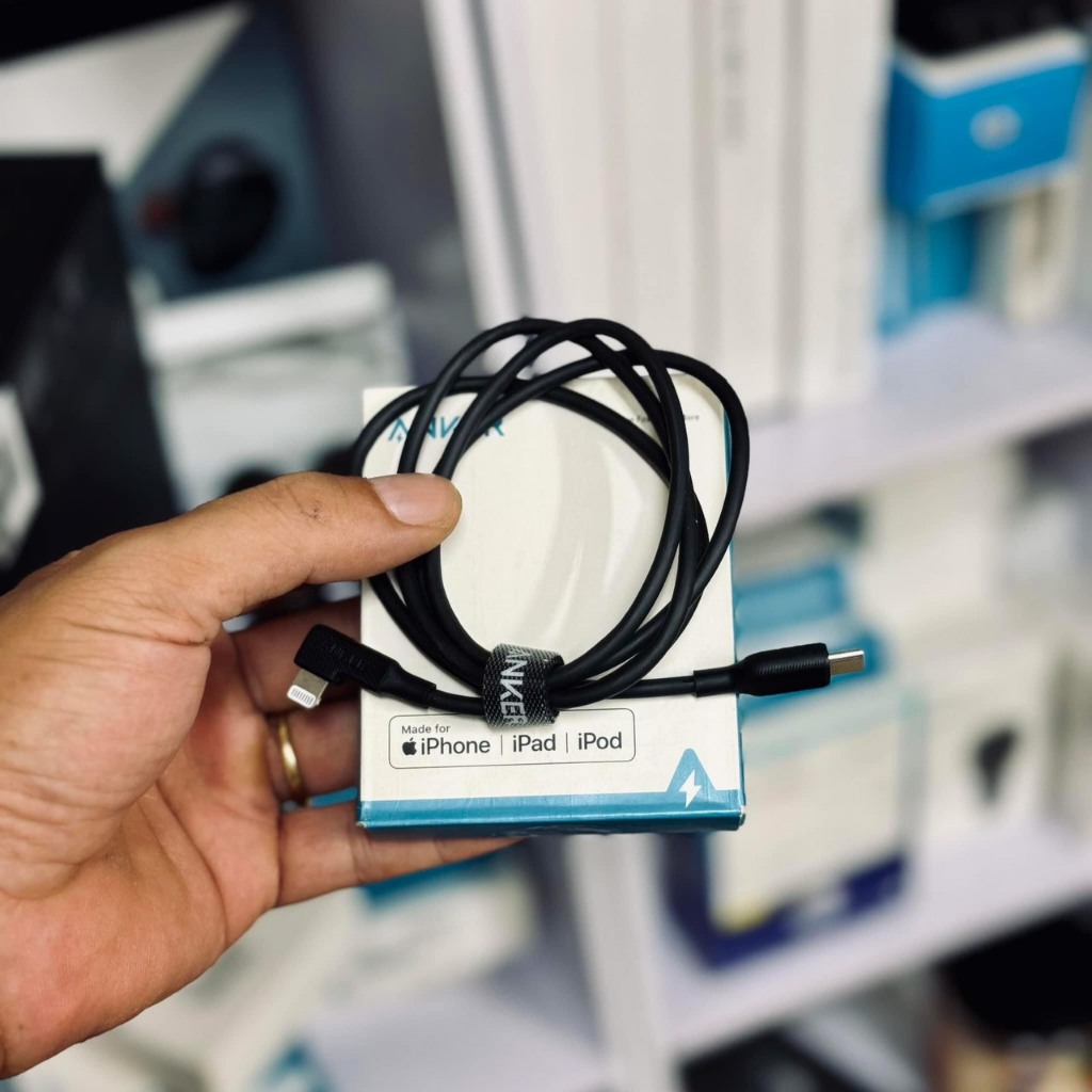 Cáp Sạc Nhanh C-L Anker Y2360 0.9m 90 độ gaming PD 20W sạc nhanh cho IPhone/IPad
