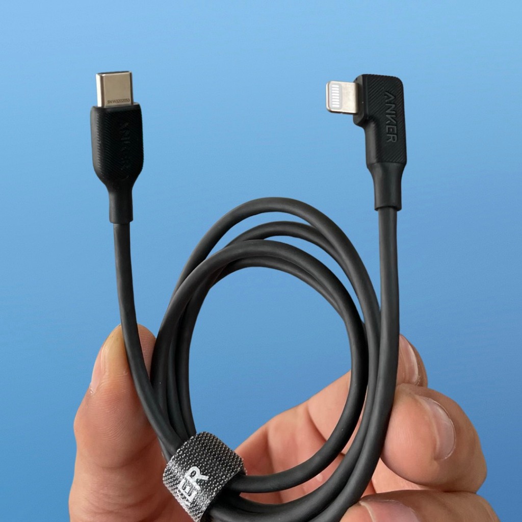 Cáp Sạc Nhanh C-L Anker Y2360 0.9m 90 độ gaming PD 20W sạc nhanh cho IPhone/IPad