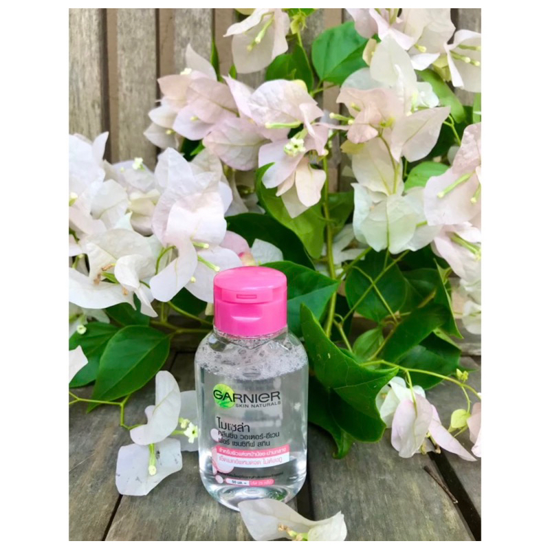 Nước tẩy trang Garnier chai hổng 50ml và chai xanh 125ml