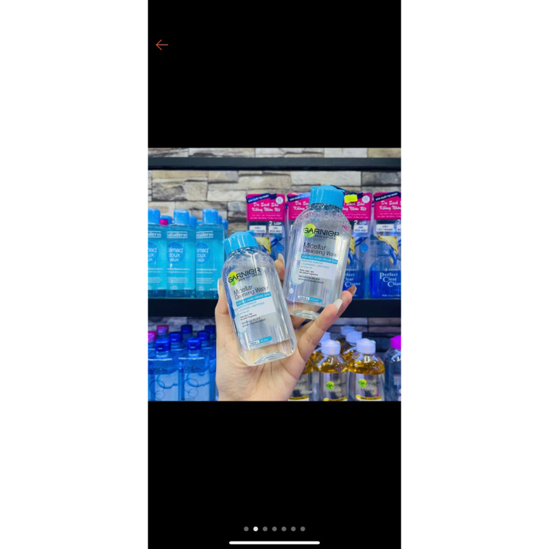 Nước tẩy trang Garnier chai hổng 50ml và chai xanh 125ml