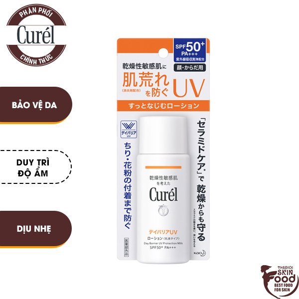 Sữa Chống Nắng Dành Cho Mặt Và Toàn Thân Curél UV Protection Milk SPF50+/PA+++ 60ml