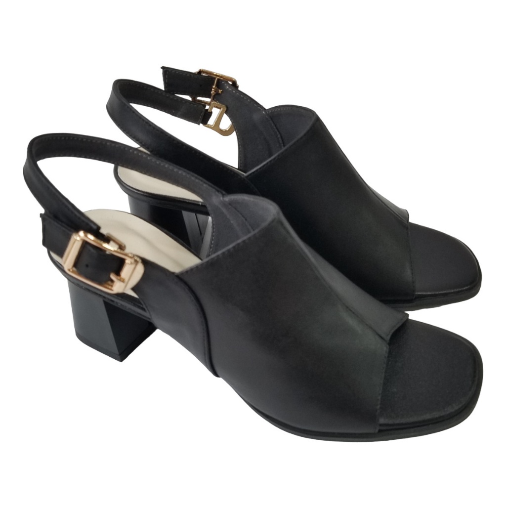 Giày Sandal Cao Gót Nữ Da Bò Thật BIGGBEN Cao 5 Phân HKD776