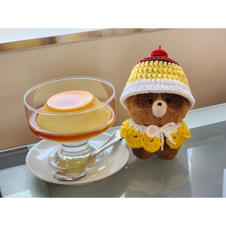 Mũ bánh flan cho doll 10cm