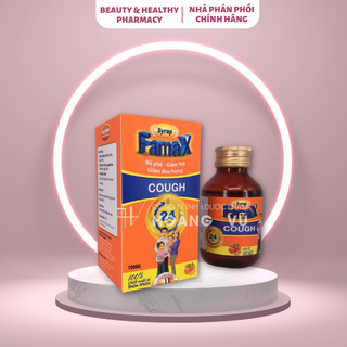 Siro ho thảo dược Famax 100ml - Giảm ho, bổ phế