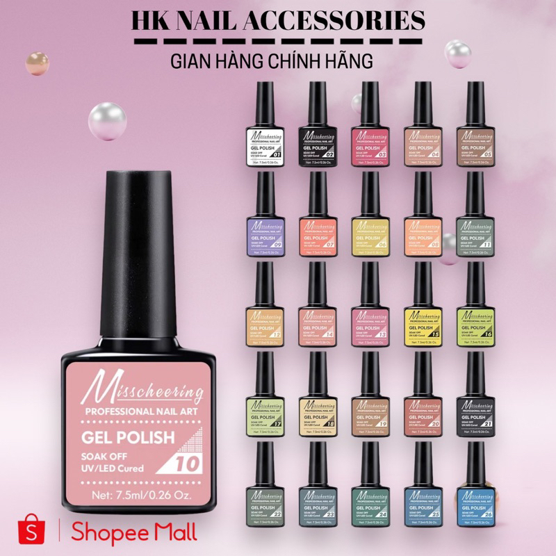 Sơn gel mini bán lẻ chai HK NAIL ACCESSORIES 7,5ml