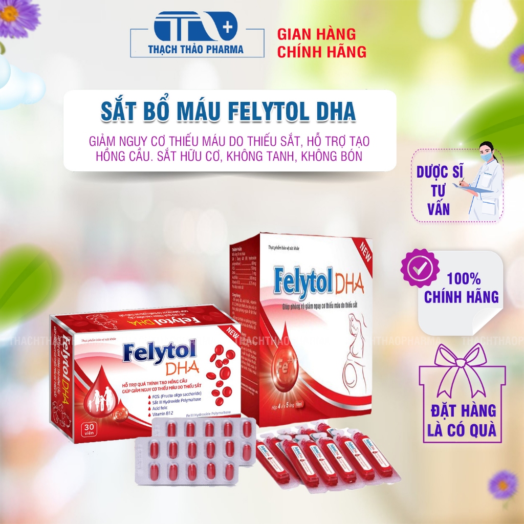 SẮT III FELYTOL -GIẢM NGUY CƠ THIẾU MÁU DO THIẾU SẮT