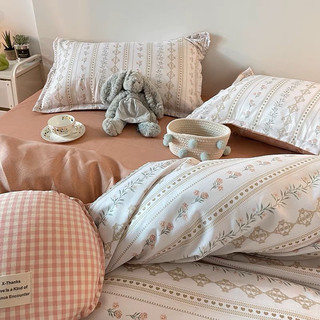 Bộ 4 món ga gối và vỏ chăn Cotton Poly Nhập Khẩu mẫu mới